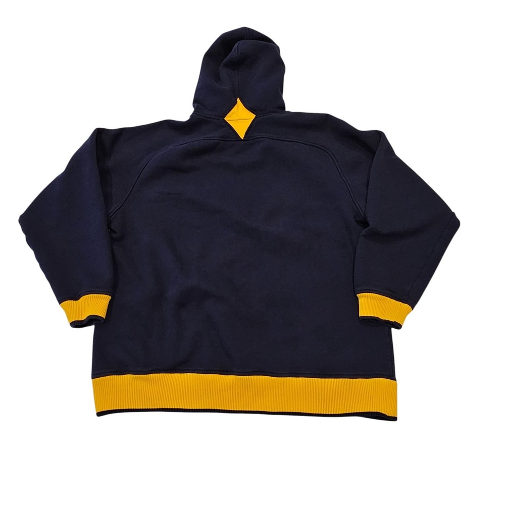 VTG Nike Team West Virginia Mountaineers Hoodie Center Swoosh NCAA Y2K Size L - Picture 7 of 12